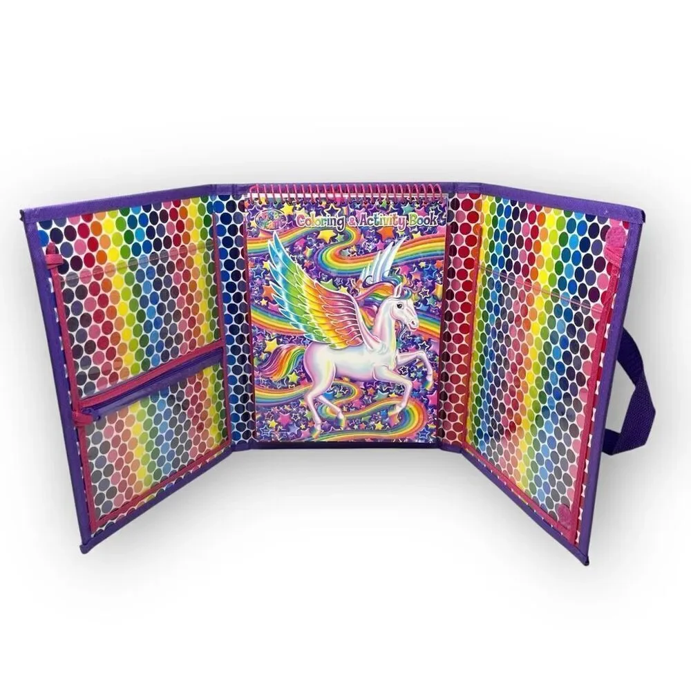 Lisa Frank Tikanni Husky Trifold Portfolio Storage Case Folder 2020 No Stickers